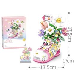 Конструктор Loz 1351 - Ботинок с цветами