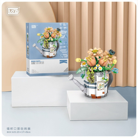 Конструктор Loz 1936 - Букет цветов в лейке