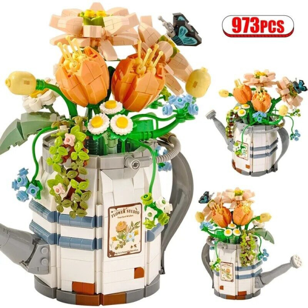 Конструктор Loz 1936 - Букет цветов в лейке