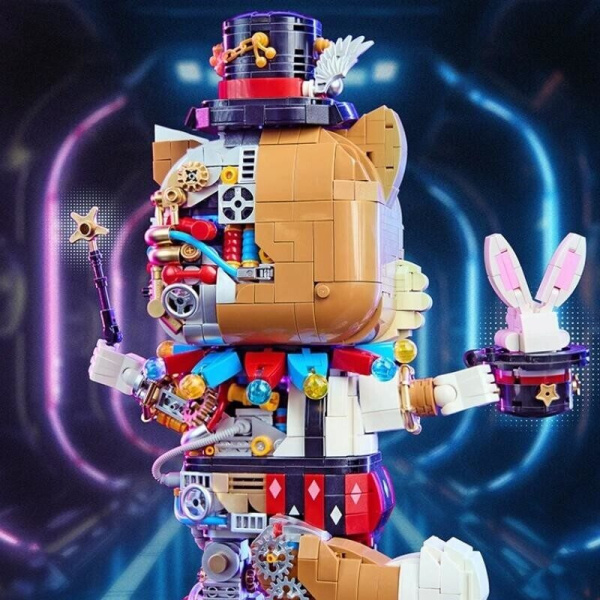 Конструктор LOZ 1956 - Белка-фокусник полумеханическая с подсветкой