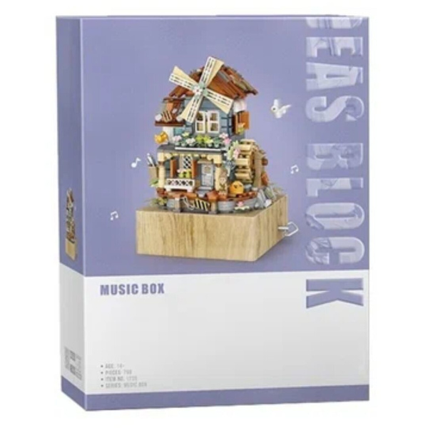 Конструктор Loz 1239 - Ветряная мельница 2 в 1, музыкальная шкатулка