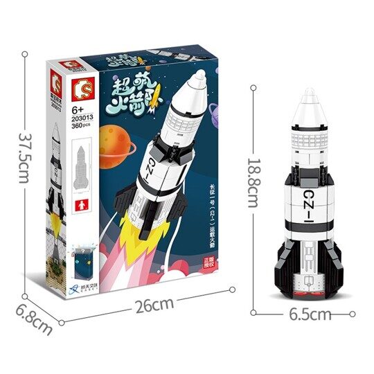 Конструктор Sembo 203013 - Космическая ракета CZ-1
