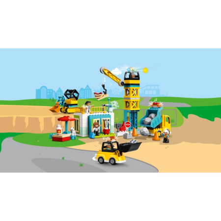 Конструктор Lego 10933 Duplo Башенный кран на стройке