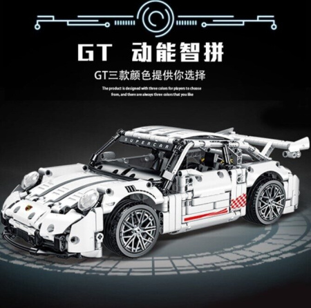 Конструктор MOC MORK 023024-3 - Белый Porsche GT