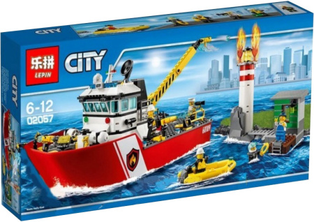 Конструктор Lepin 02057 Пожарный катер