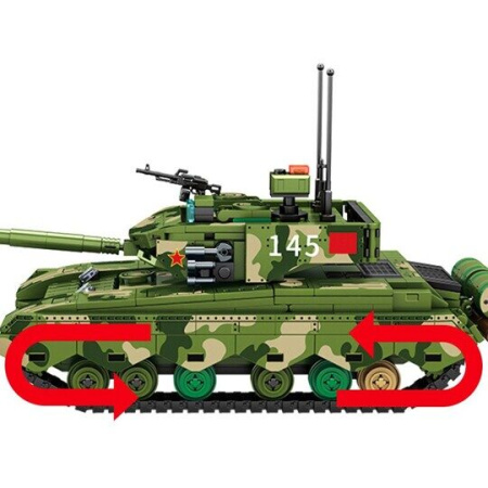 Конструктор Sembo 203145 - Основной боевой танк Type 99B