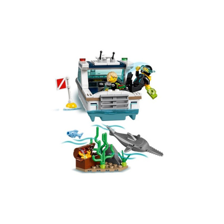Конструктор Lego 60221 City Police Яхта для дайвинга